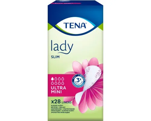 Урологические прокладки Tena Lady Slim Ultra Mini 28 шт. (7310791247649/7322541116082)