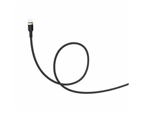 Дата кабель USB 2.0 AM to Micro 5P 1.0m spiral black ColorWay (CW-CBUM051-BK)
