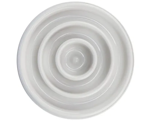 Посуд для собак Trixie Миска пластикова для повільного годування 450 мл/23 см (сіра) (4011905250298)