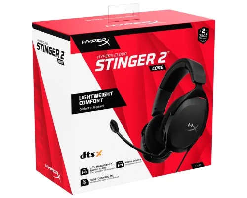 Наушники HyperX Cloud Stinger 2 Core Wired Black (683L9AA)