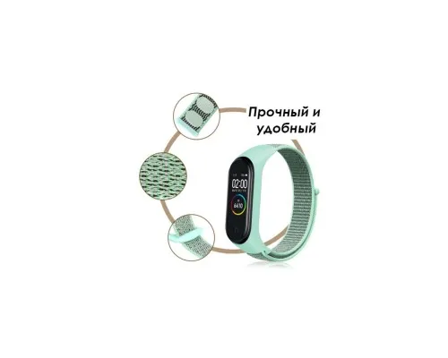 Ремешок для фитнес браслета BeCover Nylon Style для Xiaomi Mi Smart Band 5/6 Red (705431)