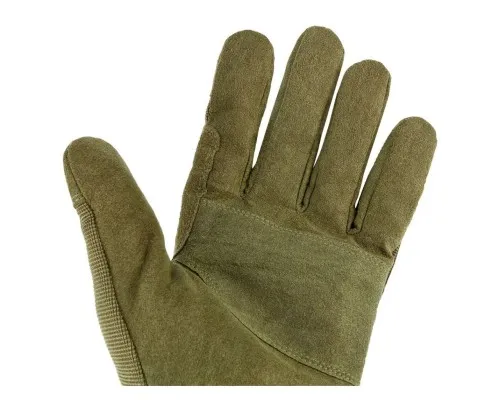 Захисні рукавички Neo Tools тактичні 100% поліестер та синтетична шкіра, р.8, оливковий (97-608-8)