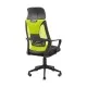 Офісне крісло Richman Профі Пластик Піастра Сітка чорна + зелена (ADD0003193)