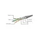 Патч-корд 2м FTP cat 6 CCA gray Cablexpert (PPB6-2M)