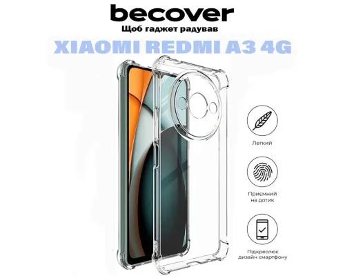 Чехол для мобильного телефона BeCover Anti-Shock Xiaomi Redmi A3 4G Clear (710860)