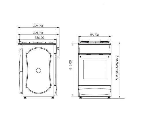 Плита Grunhelm G4F5600W