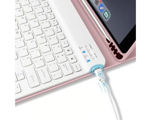 Чехол для планшета BeCover Keyboard Apple iPad 10.9" 2022 Pink (711142)