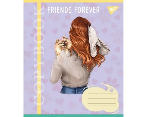 Зошит Yes Friends forever 24 аркушів клітинка (767015)