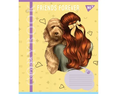 Зошит Yes Friends forever 24 аркушів клітинка (767015)