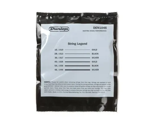Струни для гітари Jim Dunlop Nickel Wound Electric Guitar Strings (10-46) (DEN1046)