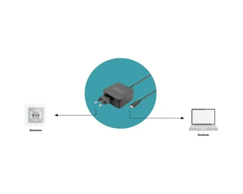 Блок живлення до ноутбуку Digitus 65W USB-C (DA-10071)