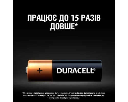 Батарейка Duracell AA лужні 4 шт. в упаковці (5000394052536 / 81551270)