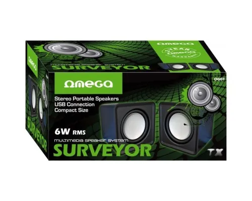 Акустична система Omega OG-01 SURVEYOR 6W black USB (OG01)