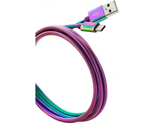 Дата кабель USB 2.0 AM to Type-C 1.2m Rainbow Canyon (CNS-USBC7RW)