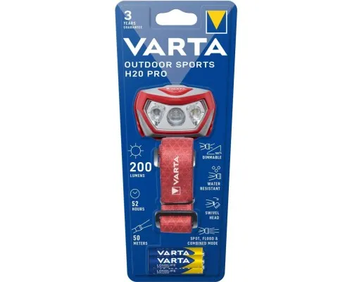 Фонарь Varta Outdoor Sports H20 Pro 3хААА (17650101421)