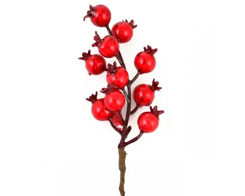 Декоративна гілка YES! Fun з червоними ягодами гранату, 18 см (973525)