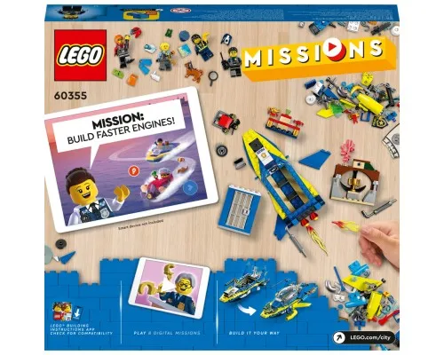 Конструктор LEGO City Missions Детективные миссии водной полиции 278 деталей (60355)