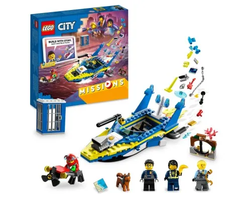 Конструктор LEGO City Missions Детективные миссии водной полиции 278 деталей (60355)