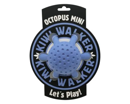 Іграшка для собак Kiwi Walker Восьминіг 13 см блакитна (8596075002787)
