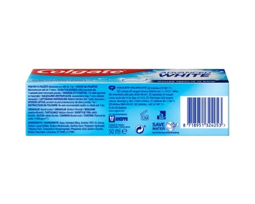Зубная паста Colgate Advanced White Комплексное отбеливание 50 мл (8718951324053)