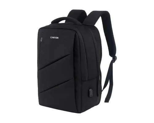 Рюкзак для ноутбука Canyon 15.6 BPE-5 Urban, USB, 12-18L, Black (CNS-BPE5B1)