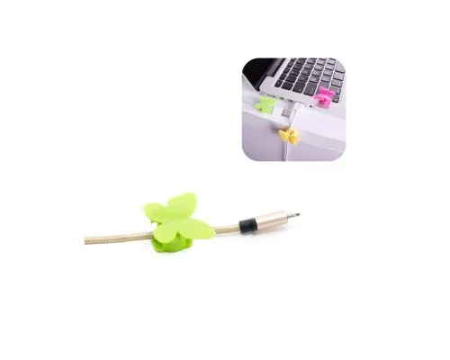 Тримач для кабелю Extradigital CC-948 Cable Clips butterfly, Green (KBC1713)