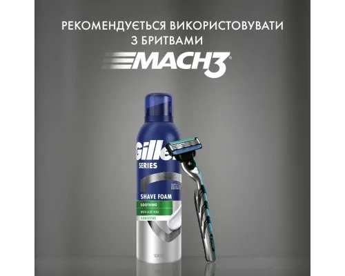 Пена для бритья Gillette Series Для чувствительной кожи с алоэ вера 200 мл (8001090870926)