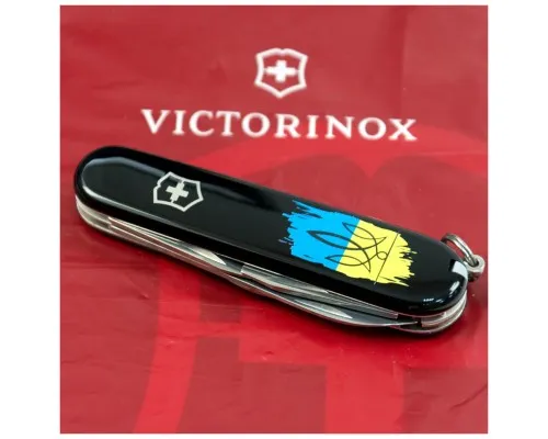 Нож Victorinox Spartan Ukraine Black Тризуб На Тлі Прапору (1.3603.3_T1026u)