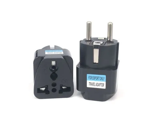 Перехідник US/UK/AU to EU Dynamode (EU Adapter black)