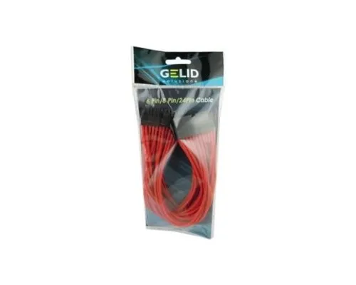 Кабель Gelid Solutions 4-pin ATX, 30см червоний (CA-24P-04)