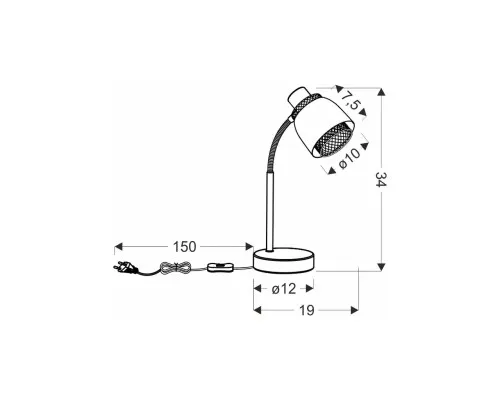 Настольная лампа Candellux 41-13774 Aleksandria (41-13774)