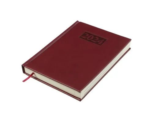 Еженедельник Buromax датированный 2024 GENTLE, А5 темно-красный (BM.2109-13)