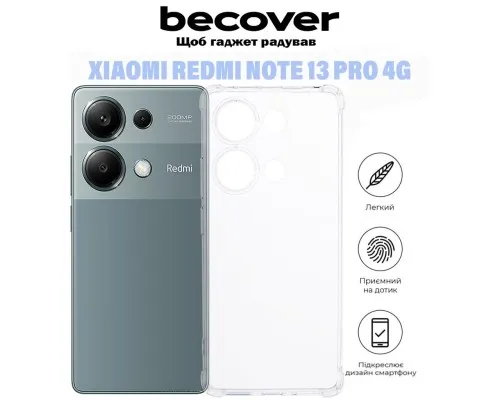 Чехол для мобильного телефона BeCover Anti-Shock Xiaomi Redmi Note 13 Pro 4G Clear (710861)