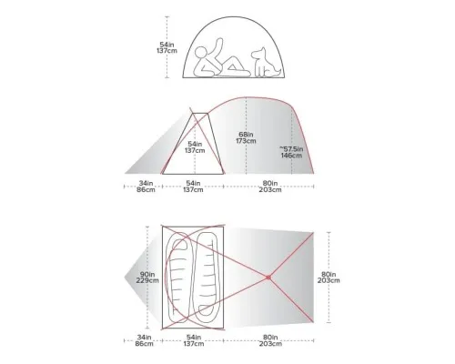 Намет Big Agnes Wyoming Trail 2 olive (021.0168)