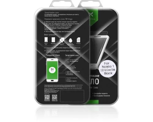 Скло захисне Vinga для Nokia 1 Black (VTPGS-N1B)