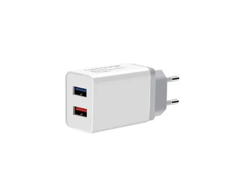 Зарядний пристрій XoKo WC-210 2.4A USB White (WC-210-WH) (WC-210-WH)