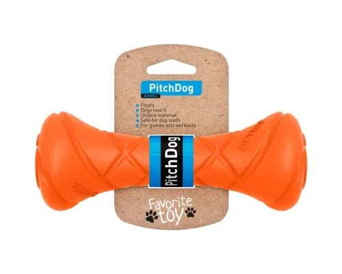 Іграшка для собак Collar PitchDog гантель для апорту 19 см жовтогаряча (62394)