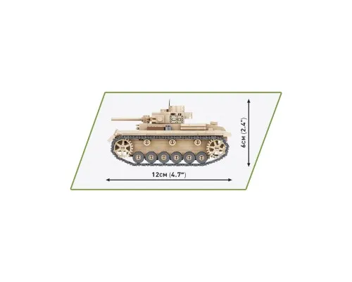 Конструктор Cobi Вторая Мировая Война Танк Panzer III, 292 деталей (COBI-2712)