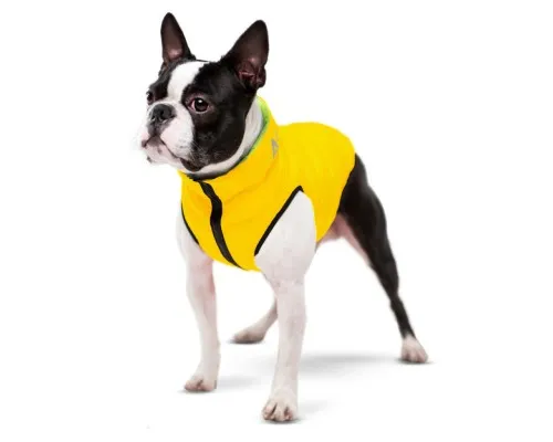 Курточка для тварин Airy Vest двостороння XS 30 жовто-салатова (1591)