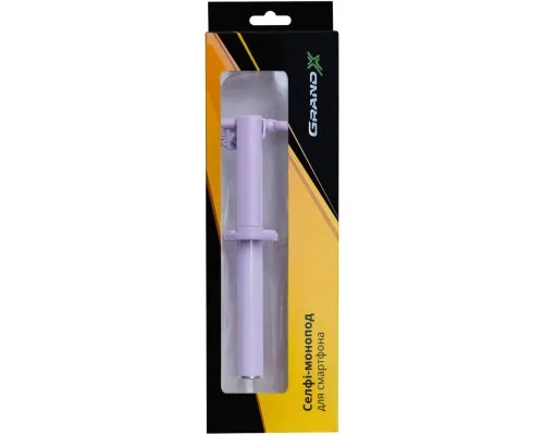 Монопод для селфі Grand-X Elegant 3,5 U-кріплення, бузковий (E3UPR)
