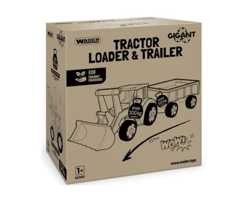 Спецтехніка Wader Трактор Гігант з причіпом та ковшем (66300)