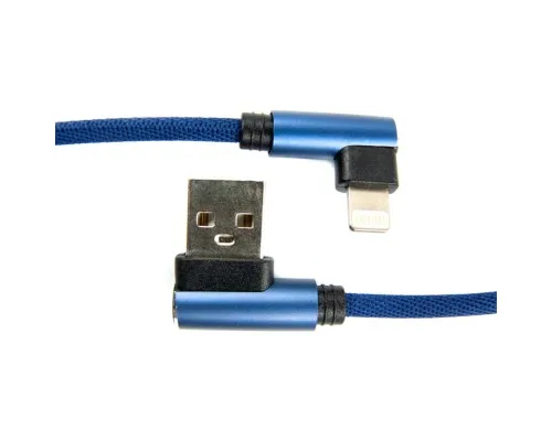 Дата кабель USB 2.0 AM to Lightning 0.25m blue Dengos (NTK-L-UG-SHRT-SET-BLUE)