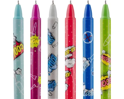 Ручка шариковая Yes Comic machines автоматическая 0,7 мм синяя (412004)