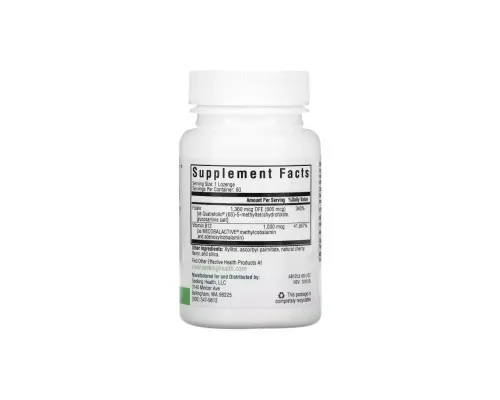 Витаминно-минеральный комплекс Seeking Health Витамин B12 с L-5-MTHF, вкус вишни, Active B12 With L-5-MTHF, 60 жеватель (SKH-52006)