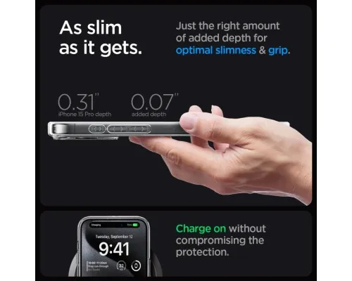 Чехол для мобильного телефона Spigen Apple iPhone 15 Pro Ultra Hybrid MagFit Graphite (ACS06716)