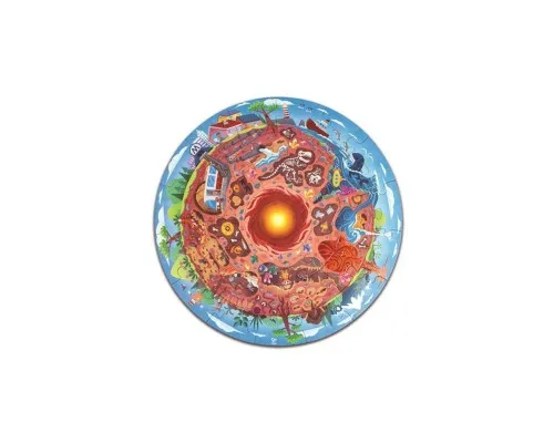 Пазл Hape круглый Подземный мир 36 элементов (E1637)