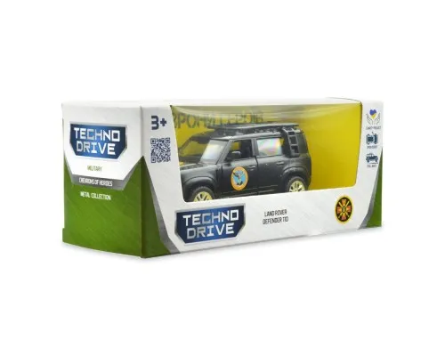 Машина Techno Drive Автомодель серії Шеврони Героїв - Land Rover Defender 110 - ГУР МО (250364M)