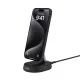 Зарядное устройство Belkin 15W Magnetic Stand Qi2 black (WIA008BTBK)