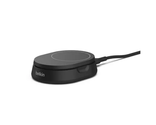 Зарядное устройство Belkin 15W Magnetic Stand Qi2 black (WIA008BTBK)