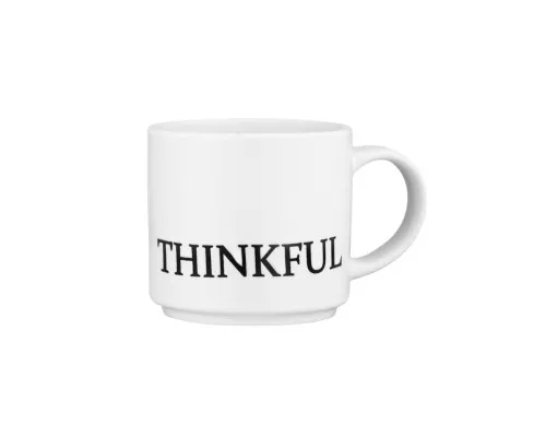 Чашка Ardesto Thinkful, 420мл, кераміка, білий (AR3043W)